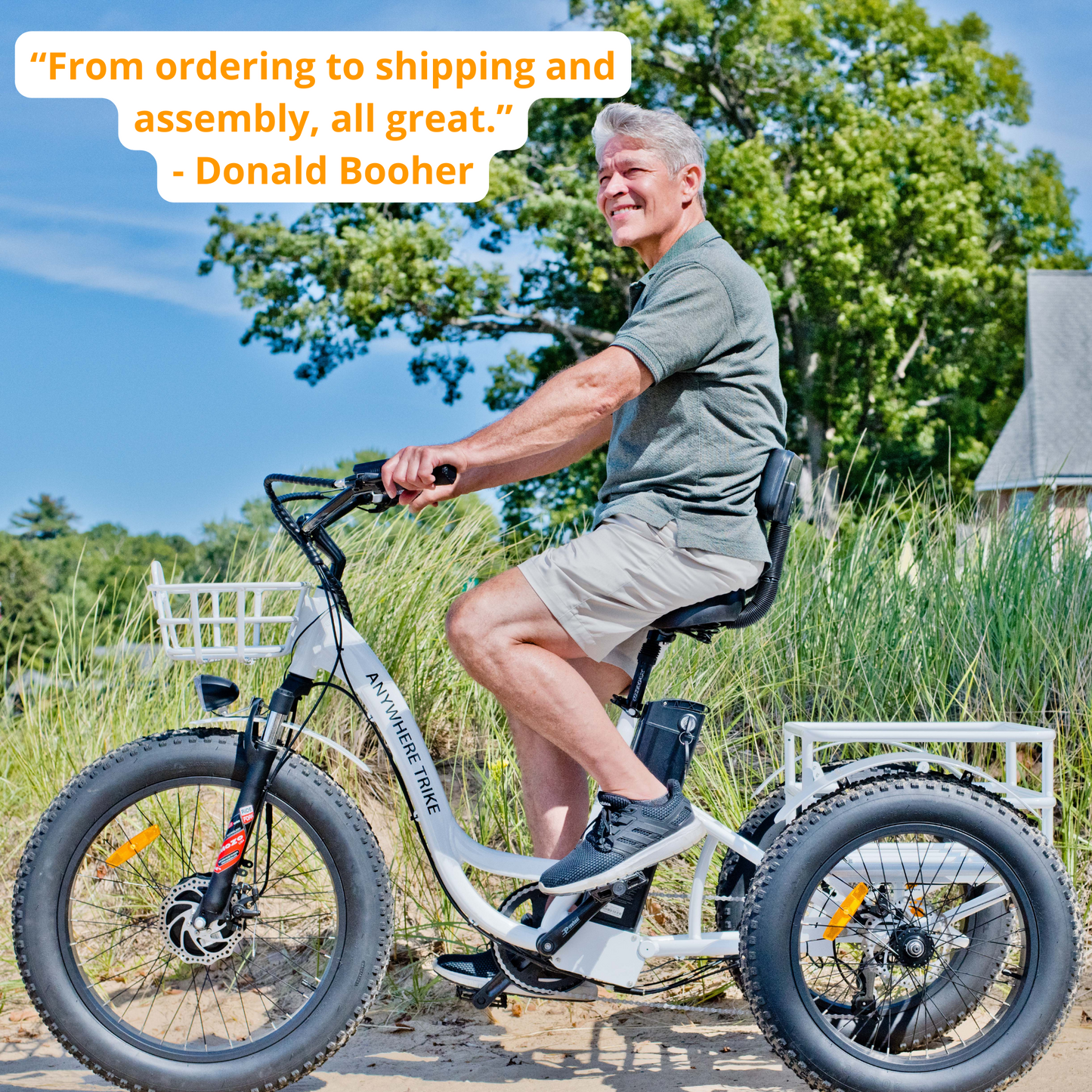 Anywhere Trike - Rugged Edition - Fat Tire Electric Tricycle
