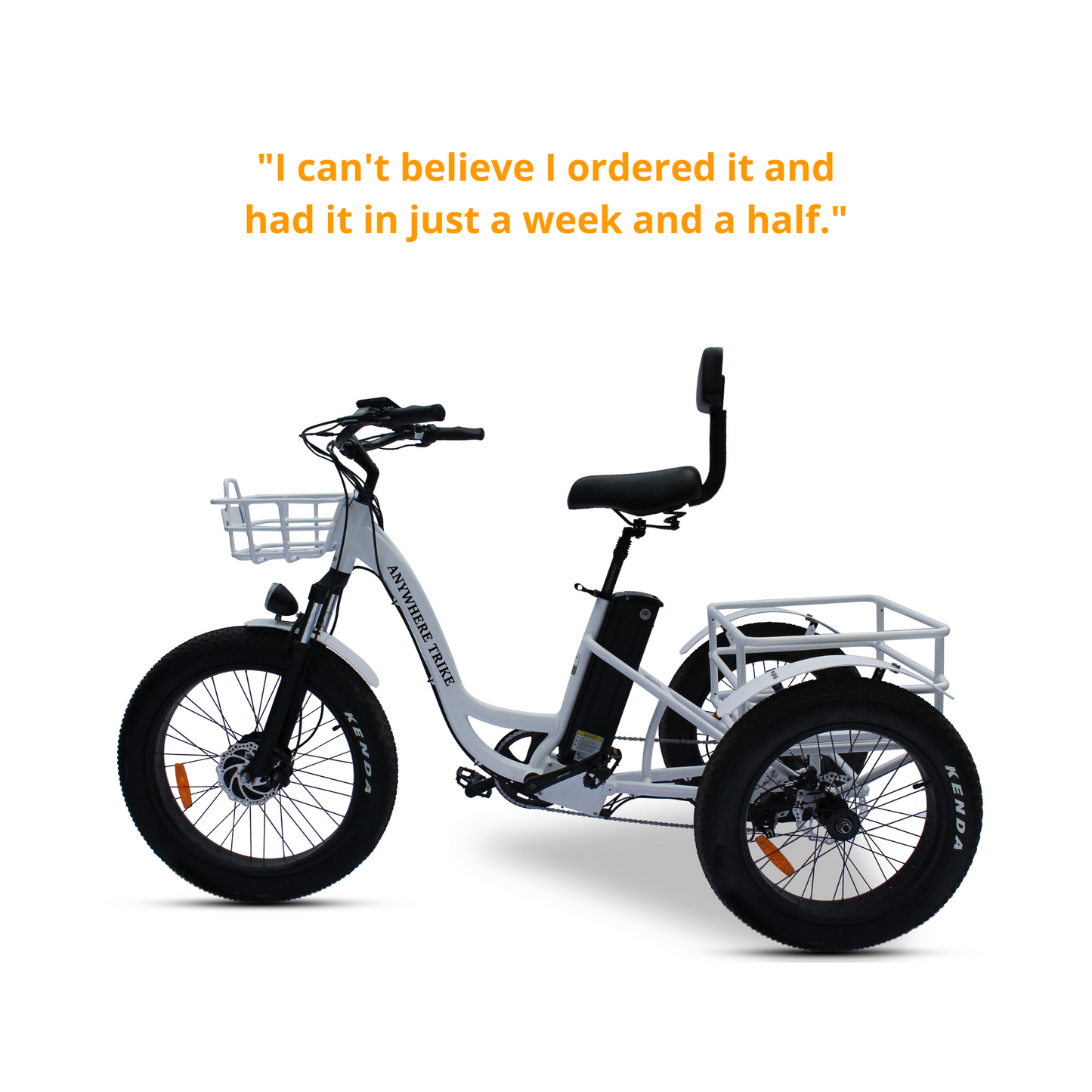 Anywhere Trike - Rugged Edition - Fat Tire Electric Tricycle