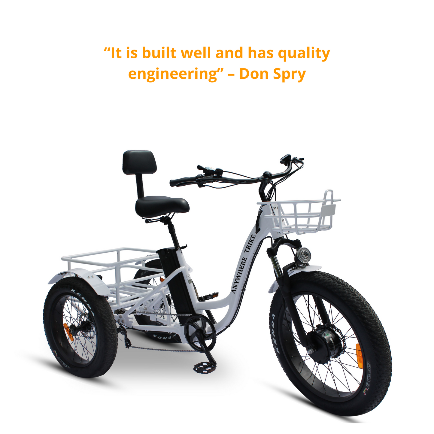 Anywhere Trike - Rugged Edition - Fat Tire Electric Tricycle