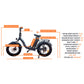 Anywhere Bikes - Transformer - Electric Folding Fat Tire Cruiser